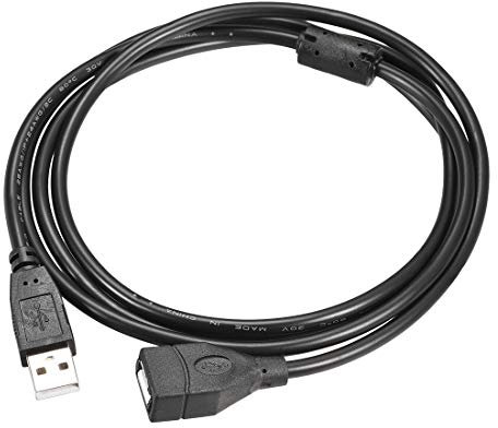 sourcing map USB Extension Cable,1.5m Length Type a Male to USB a Female USB Wire Black