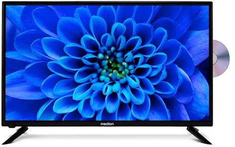 MEDION 80 cm (32 Zoll) HD Fernseher (integrierter DVD-Player, Triple Tuner Receiver DVB-T2 DVB-C DVB-S2, 2 x HDMI, USB, Kopfhöreranschluss, AV in, Mediaplayer, CI+, MD 832001)