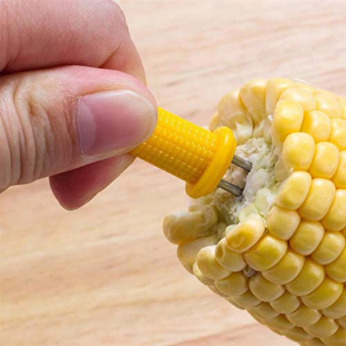 Zonfer 10pcs Edelstahl-mais-gabeln Halter, Maiskolben Spieße Für Küche Barbecue Camping