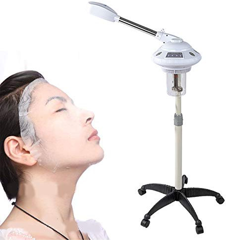 Gesichtsdampfer Gesichtssauna Professional Face Steamer Ozonfunktion SPA Gesichts-Befeuchter zur Gesichtsreinigung Gesichtsbefeuchtung, Drehbarer Kipphebel, 750W