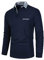 LIUPMWE Herren Poloshirts Langarm Baumwolle Polohemd Basic Casual Fitness Einfarbig Golf T-Shirt mit Brusttasche S-2XL,Marine,XL