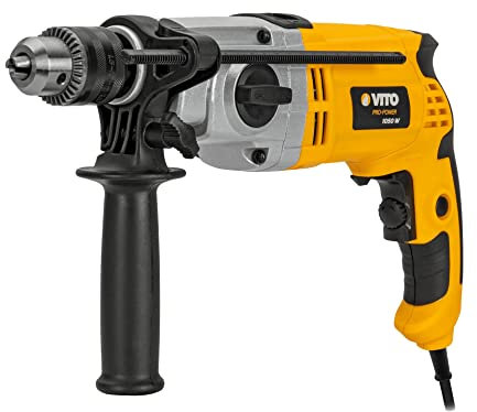 VITO 1050 W hammer drill with hammer function, 13 mm chuck (VIBE1050A), reversible and adjustable speed, 2-1 function: hammer and drill