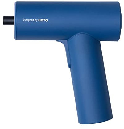 HOTO Tournevis électrique sans fil 5 N.m, 3,6 V, batterie Li-ion 2000 mAh, lampe de travail LED, sac de rangement, 10 accessoires (bleu)