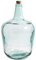 Garrafa vidrio transparente en estilo Apple, Disponible varios modelos y tamaños capacidades, para elegir sus favoritos 23x38cm (8 L, C/TAPÓN)