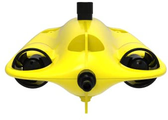 Chasing Gladius Mini Drone S Flash Pack - ROV - bis zu 100 m - 4K UHD Kamera - Inklusive: Direct-Connect Fernsteuerung, 64GB SD-Karte, Greiferklaue B, Rucksack - Gelb