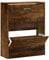 vidaXL Schuhschrank, Schuhregal, Aufbewahrungsschrank, Schuhschrank, Eingang, Flur, Wohnzimmer, Raucheiche, 63 x 24 x 81 cm, Holz