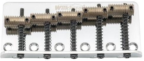Wilkinson 72mm Chevalet Bridge Basse 5 Cordes Pontets Filetage pour Precision/Jazz Bass, Chrome