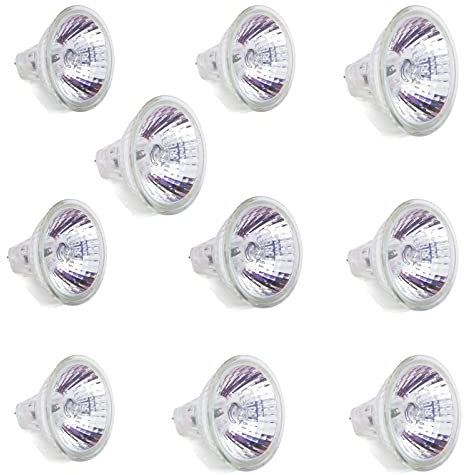 Y.W.Licht MR11 GU4 20W Halogenlampe strahler 12V GU4 Halogen Reflektor Leuchtmittel Birne Dimmbar Warmweiß 2800K Halogen Spot Light bulb 35mm Strahler GU4 Fassung für Wohnzimmer, Flur (10 Stück)