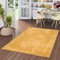 Pergamon Luxus Super Soft Hochflor Langflor Teppich Flauschig Weich Wohnzimmer Schlafzimmer Silky Curry Gelb