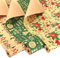 AhfuLife 3 Rollen Geschenkpapier Weihnachten Set, 43cm x 10m Weihnachtspapier Set, Nature Kraftpapier Weihnachtsgeschenkpapier für XMAS Geburtstag Verpackung (Weihnachtsbaum/Blätter/Frohe Weihnachten)
