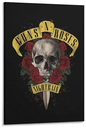 LKHJBYBI Poster Guns N' Roses, modisches Poster, dekoratives Gemälde, Leinwand, Wandkunst, Wohnzimmer, Poster, Schlafzimmer, Gemälde, Wohnzimmer, Illustration, Poster, 20 x 30 cm