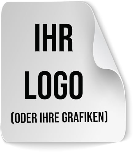 100 personalisierbare Mehrzweck-Aufkleber – Fügen Sie Ihr Logo oder Ihre Grafik ein. Wählbare Größe von 2 cm bis 20 cm. Ideal für Dekorationen, Etiketten, und kreative Projekte (Quadrat)
