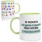 TAZALAND | Taza Personalizada para Profesores | Verde - 350 ml | Regalo Original Fin de Curso | Taza Recuerdo con Huellas de Alumnos | Detalle Maestra Infantil y Primaria