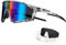 KAPVOE Polarisiert Fahrradbrille Herren Damen Rennrad Brille 3 Wechselgläsern TR90 Rahmen Sport Sonnenbrille UV400 Schutz Radfahren MTB Radbrille Laufen Volleyball Baseball Golf Triathlon K76 Nano