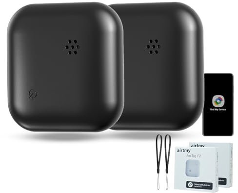 2 Pack Android Smart Tag - Keyfinder Compatible mit Google My Device Finder APP,Tracker für Taschen,Bagages,Portefeuille,Koffer,Waterproof & Lange Akkulaufzeit (Android Num)