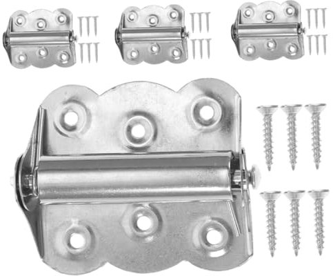 SHINEOFI 4pcs Automatic Door Closing Hinge for Fly Screen Door Insect Window Screen Heavy Duty Gate Hinges