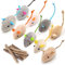 MarverFace Catnip Mouse Toys, 9 PCS Cat Toy Mouse and 10 PCS Catnip Sticks, Cat Toys for Indoor Cats