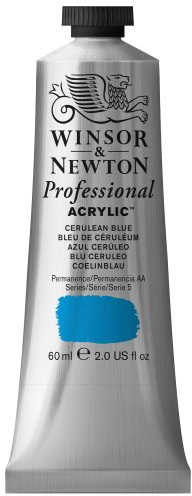 Winsor & Newton 2320137 60 ml Professional Acrylic Colour - Cerulean Blue