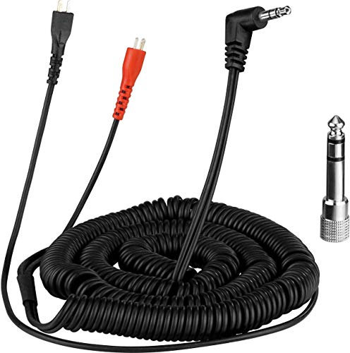Just Music GmbH 40180-CB45 - Cable HD 25, 4,5 m, diseño de espiral, color negro