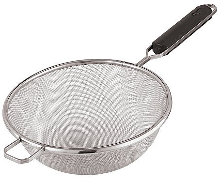 Paderno 12622-26 Colino a Rete – Scolapasta con manico Abs antiscottatura, ideale per filtrare, scolare e setacciare, rete in acciaio Inox, diametro 26 cm