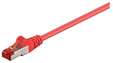 Goobay 95571 CAT 6 Patch Cable, S/FTP (PiMF), Red, 1.5 m Length