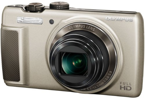 Olympus SH-21 Digital Zoom Camera - Gold (16MP, 12.5x Super-Wide Optical Zoom) 3 inch LCD Touch Panel