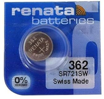 Renata 362 SR721SW Knopfzelle für Uhren, 1,55 V, 10 Stück