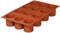 Silikomart SF098 Moule à gâteau cylindrique en Silicone Terre Cuite 48 mm, Terracotta