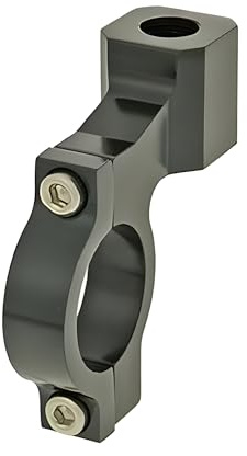 Lenkerklemme für Spiegel Aluminium M10 Rechtsgewinde - schwarz