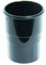 FLOPLAST 68mm Round Gutter Pipe Socket - Black