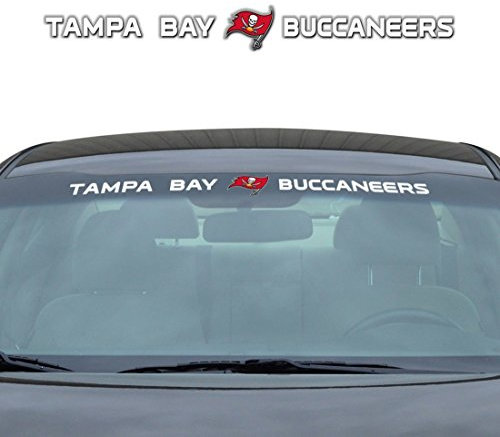 FANMATS NFL – Tampa Bay Buccaneers Sun Stripe Windschutzscheibe Aufkleber 8,3 cm x 86,4 cm
