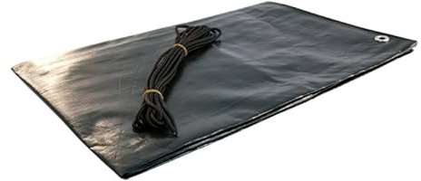Windhager Sandkasten-Abdeckung, Abdeckplane für Sandkiste, Sandkisten-Plane mit Metallösen und Gummikordel, 180 g/m², 1,7 x 1,7 m, 07045