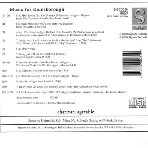 Music for Gainsborough: Sonatas