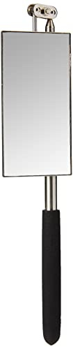 DURATOOL D00274 Telescopic Inspection Mirror – 50 × 100mm, Cushioned Grip Handle