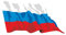 Autoaufkleber - Autoaccessoires - Aufkleber Fahne A-LS148 Russian Federation - Russische Föderation 50 cm farbig - bunt - wehend - Tuning - Heckscheibe - Beschriftung