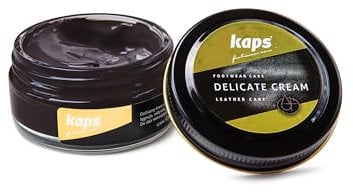 Kaps Shoe Care Cream, Intensive Leather Care and Nourishing, Delicate (106 - dark brown)