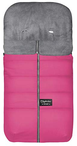 Pirulos 45100009 - Saco carro, diseño velour, 48 x 82 cm, color fresa