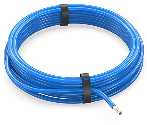 AUPROTEC 5m Fahrzeugleitung 4,0 mm² FLRY-B Auto Kabel als Ring Farbe blau