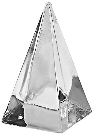 CRISTALICA Briefbeschwerer Deko Glas Dekoration Pyramide 7,5 X 7,5 cm Transparent