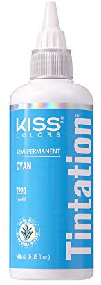 Kiss Tintation Semi Permanent Hair Colour Cyan - T220