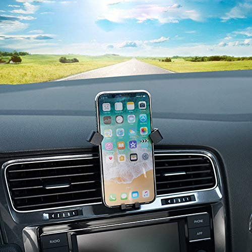 HIGH FLYING für Golf 7 MK7 2013-2019 Handyhalterung, Nur für den vertikalen Gebrauch (Schwarz)