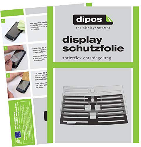 dipos 2X Matte Schutzfolie kompatibel mit Philips HD8829/01 – Perfekte Passform, für Abtropfblech und Abtropfgitter Kaffeemaschine Made in Germany
