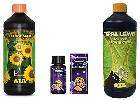 Atami Dünger Set Bloombastic Terra Leaves Terra Max Komplettset Growbox Grow