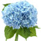 FiveSeasonStuff Hortensien aus Seide, fühlt sich echt an, 2 große künstliche Blumen mit langem Stiel für Blumenarrangements (Himmlisches Blau)