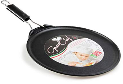 Antik Ars KAR30 Teglia Piadina Crepes Manico Pieghevole, 30 cm