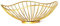 HARLIANGXY Corbeille à fruits en métal – Bol à fruits – Coupe à fruits dorée style vintage – Garde les fruits et légumes frais