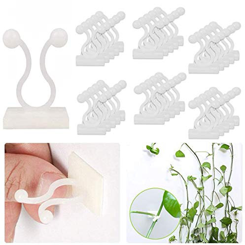 100 Pieces Plant Climbing Wall Fixture Clips Vine Plant Support Clips Wall Vines Fixture for Gardening
