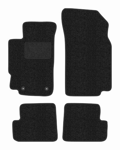 Anthra Lot de 4 Tapis Moquette sur Mesure pour Peugeot 406 1995-2004 coupé | pour coupé ; moquette dense (polypropylène), env. 6,5 mm ; antidérapant, fixations rondes (type AV)