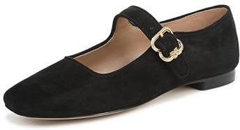 Sam Edelman Shoes for Women - Michaela Mary Jane Flat Medium Fit Black UK 7