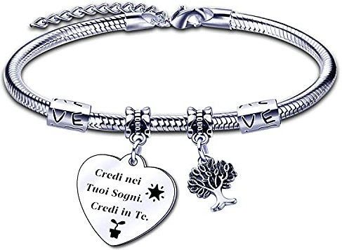 ZYMGUO Amica Regalo Bracciale Donna Braccialetti Regalo Migliore Amica Donna AmiciziaLa vera amicizia Regalo di Laurea Regalo Compleanno (2)